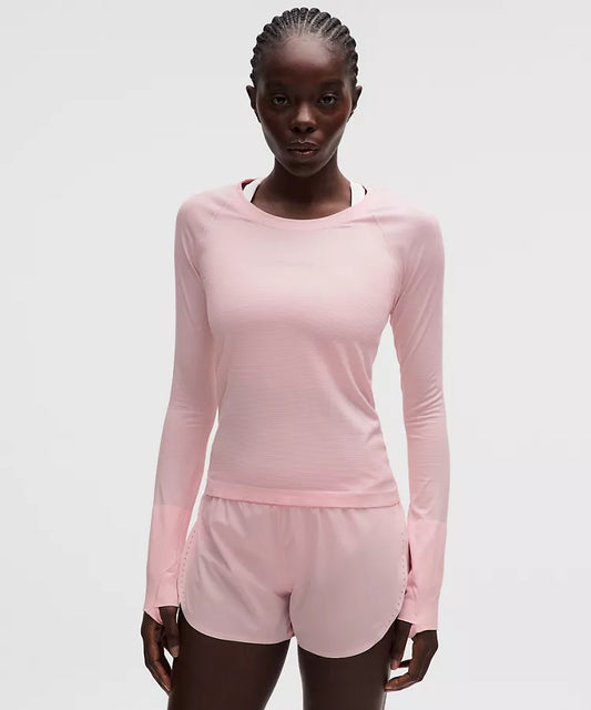LULULEMON Swiftly Tech Long-Sleeve Shirt 2.0 Pink Pearl — LULULEMON | Authentic India