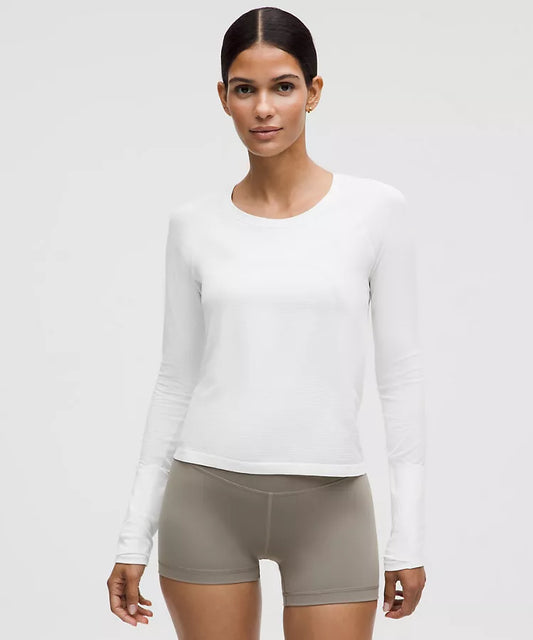 LULULEMON Swiftly Tech Long-Sleeve Shirt 2.0 White — LULULEMON | Authentic India