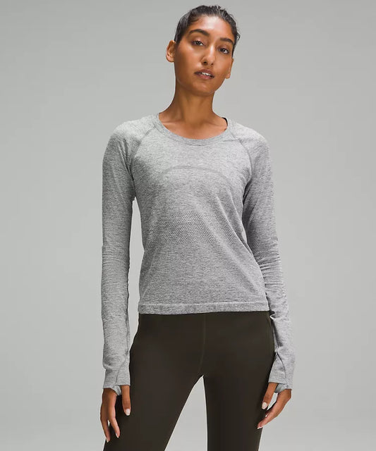 LULULEMON Swiftly Tech Long-Sleeve Shirt 2.0 Slate White — LULULEMON | Authentic India