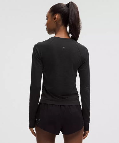 LULULEMON Swiftly Tech Long-Sleeve Shirt 2.0 Black — LULULEMON | Authentic India