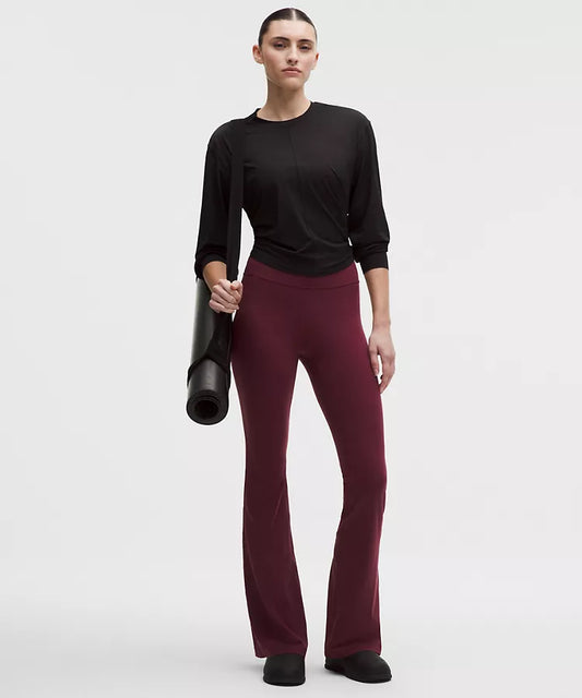 LULULEMON Groove Nulu High-Rise Flared Pant Burgundy Bay — LULULEMON | Authentic India