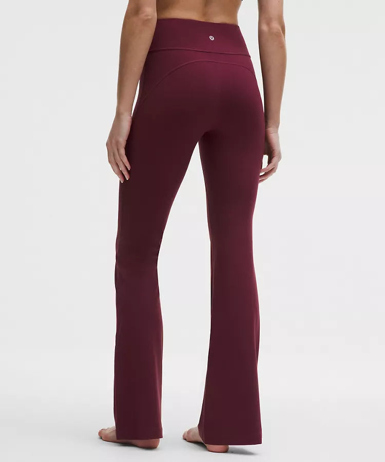 LULULEMON Groove Nulu High-Rise Flared Pant Burgundy Bay — LULULEMON | Authentic India