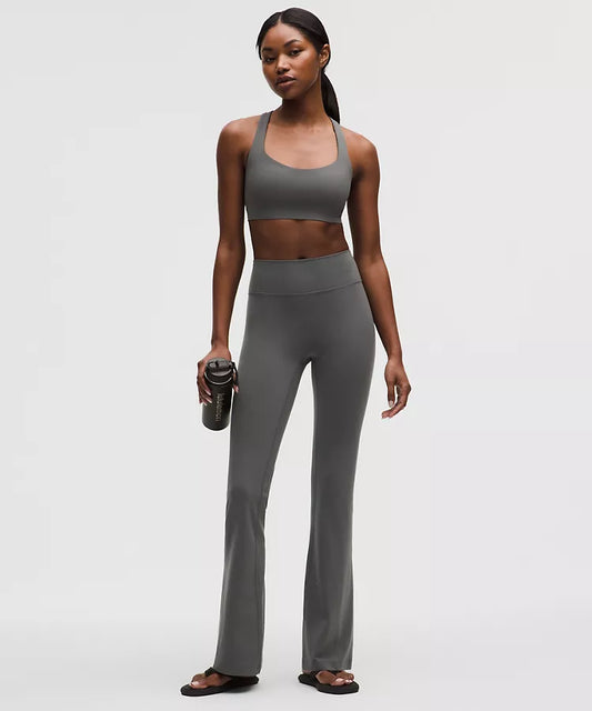 LULULEMON Groove Nulu High-Rise Flared Pant Oynx Grey — LULULEMON | Authentic India
