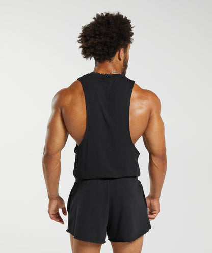 Gymshark Legacy Drop Arm Tank Black — Gymshark | Authentic India