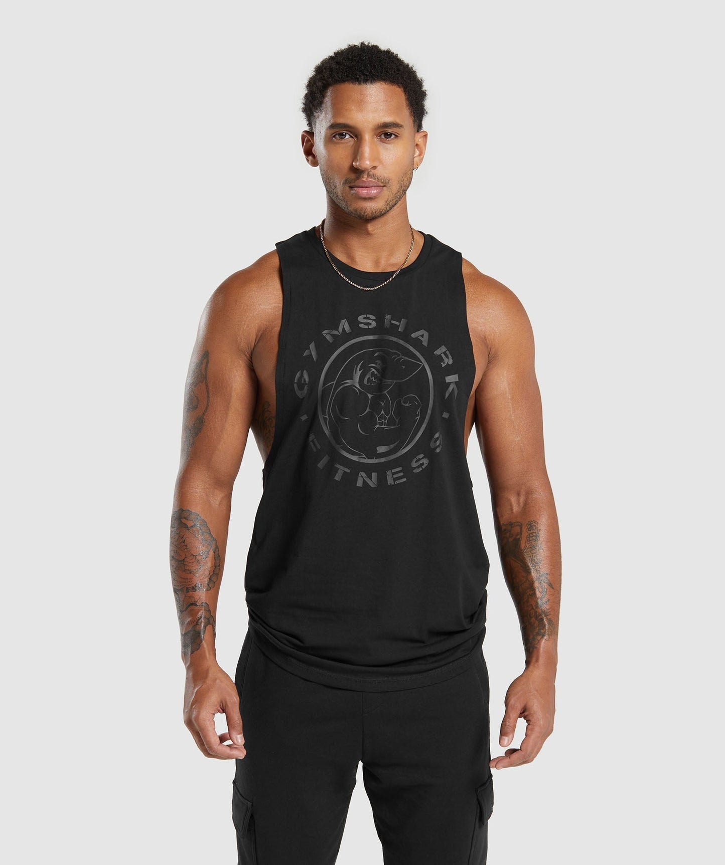 Gymshark Legacy Drop Arm Tank Black — Gymshark | Authentic India