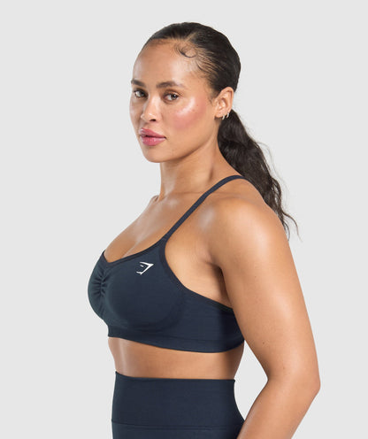 Women's Gymshark Lift Seamless Sports Bra Midnight Blue — Gymshark | Authentic India
