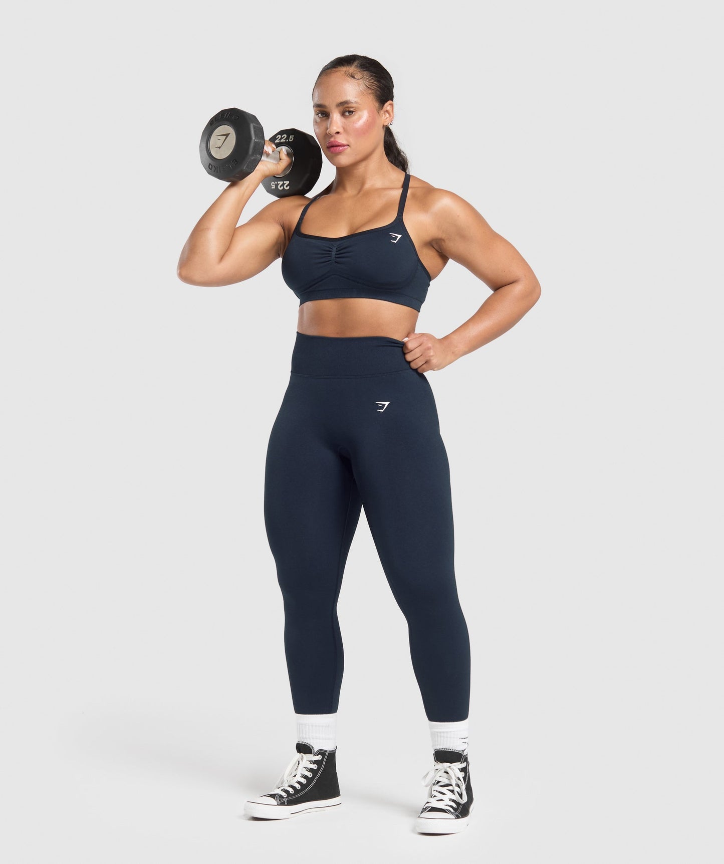 Women's Gymshark Lift Seamless Sports Bra Midnight Blue — Gymshark | Authentic India