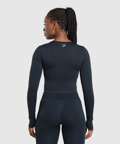 Women's Gymshark Lift Seamless Zip Up Jacket Midnight Blue — Gymshark | Authentic India