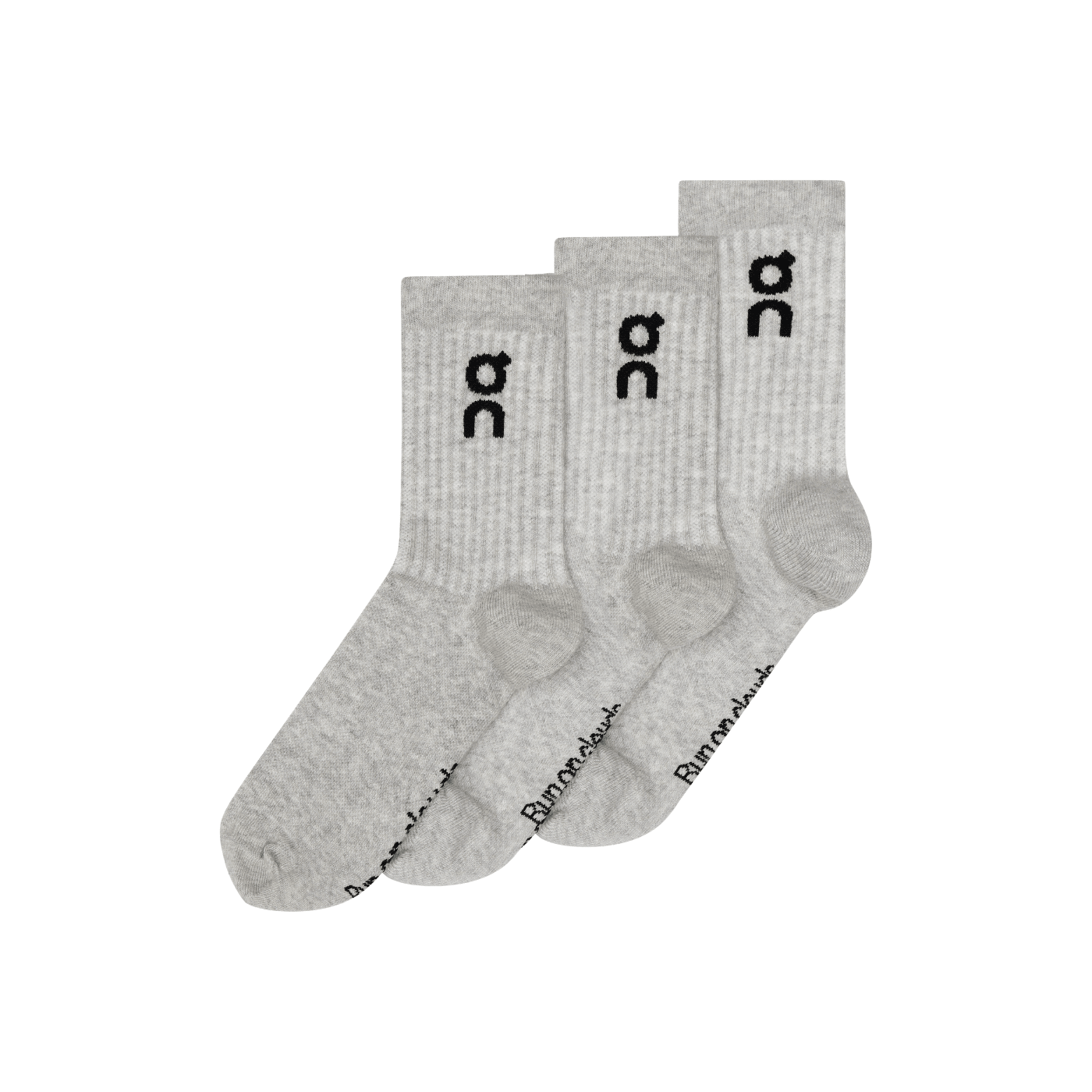 On Running Logo Sock High 3P Heather Gray — ON CLOUD | Authentic India