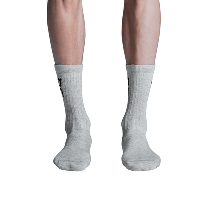 On Running Logo Sock High 3P Heather Gray — ON CLOUD | Authentic India