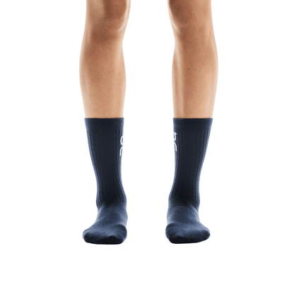 On Running Logo Sock High 3P Navy — ON CLOUD | Authentic India