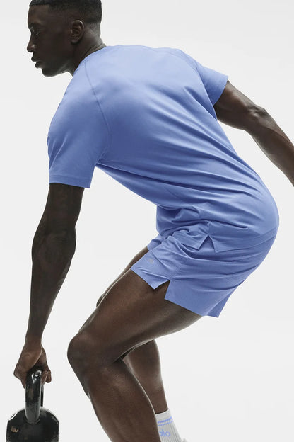 ALO Vapor Crewneck Short Sleeve - light Provence Blue