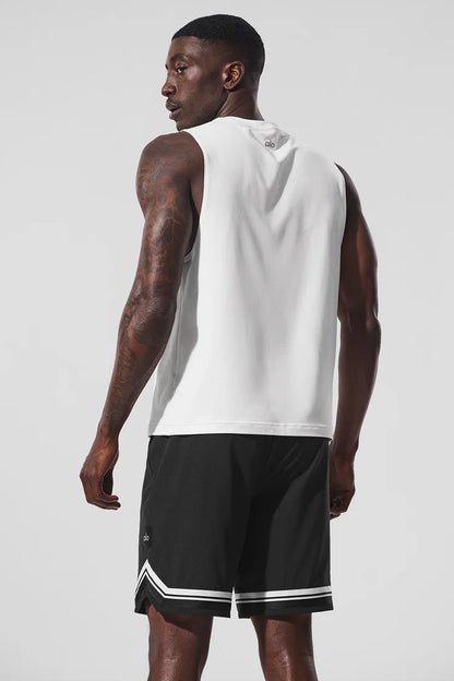 ALO Conquer Muscle Tank - White