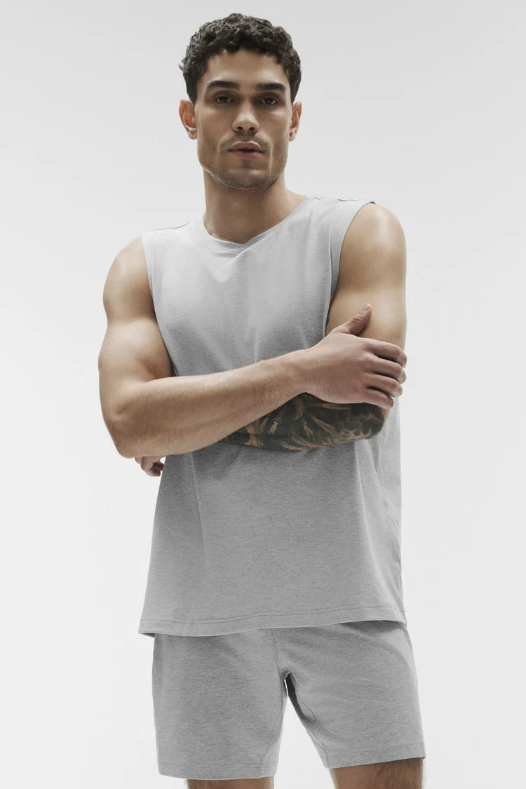 ALO Conquer Muscle Tank - Athletic Heather Grey