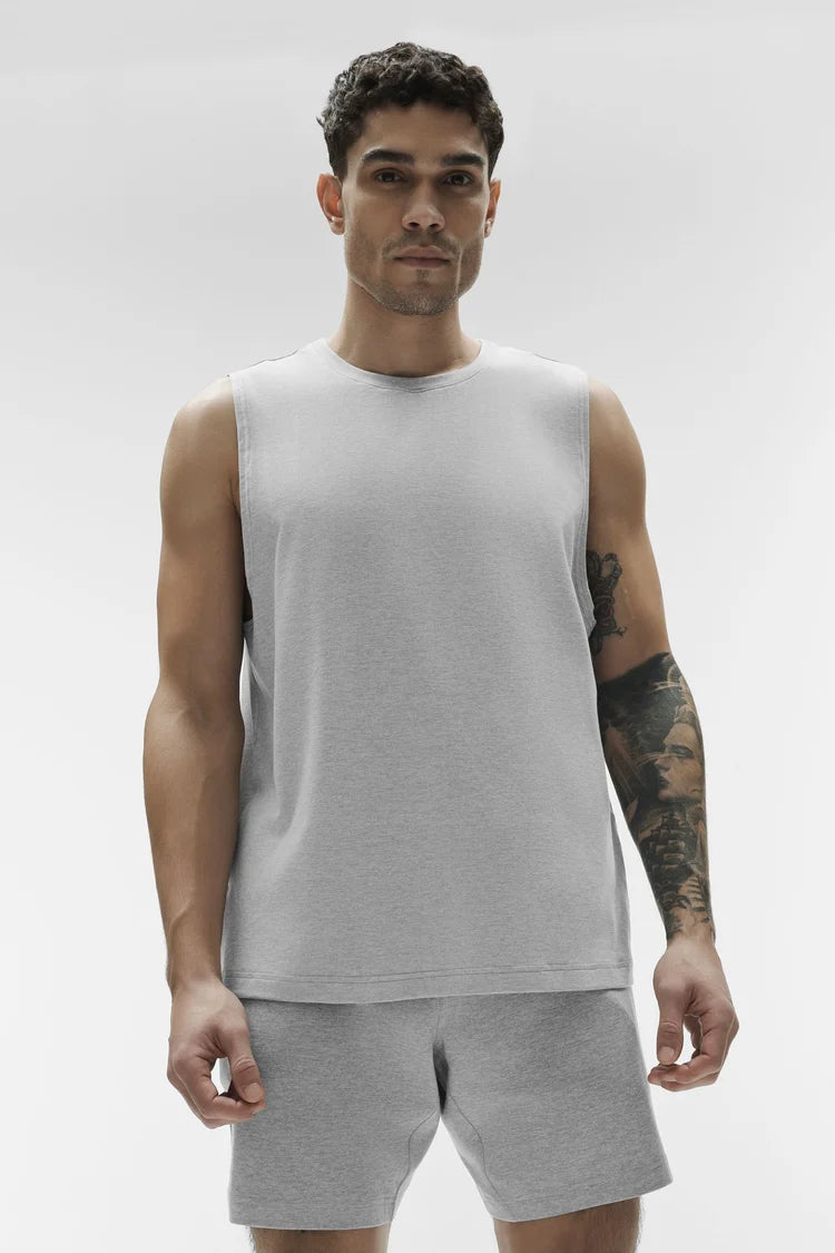 ALO Conquer Muscle Tank - Athletic Heather Grey