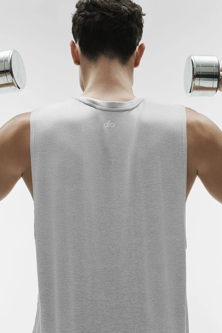 ALO Conquer Muscle Tank - Athletic Heather Grey