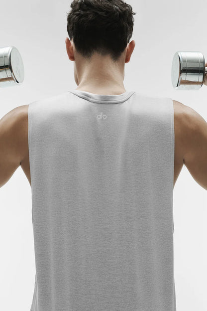 ALO Conquer Muscle Tank - Athletic Heather Grey