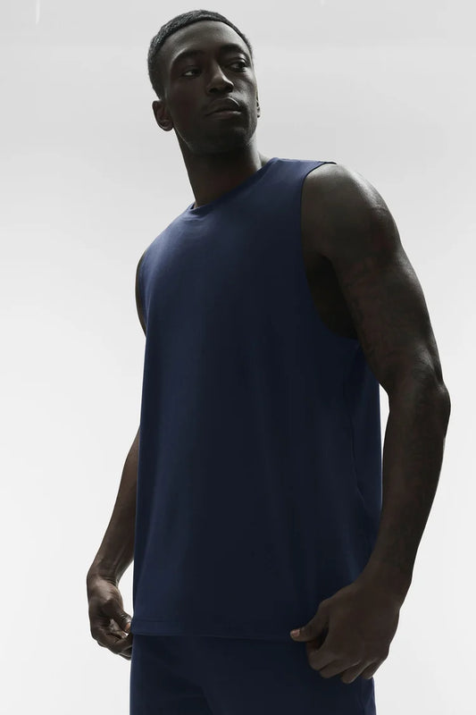 ALO Conquer Muscle Tank - Navy