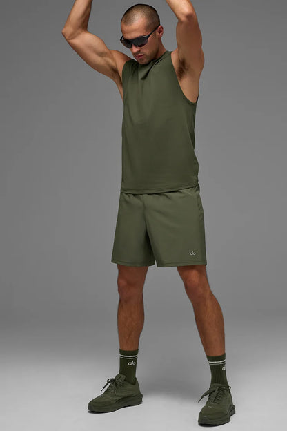 ALO Conquer Muscle Tank - Green Olive