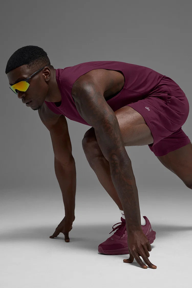 ALO Conquer Muscle Tank - Burgundy