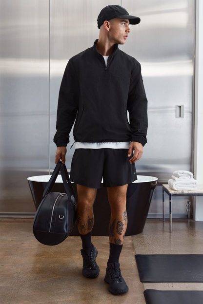 Light Weight Takeaway Track Pullover - Black