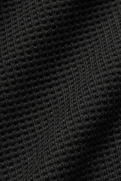 Waffle Lounge Hoodie - Black