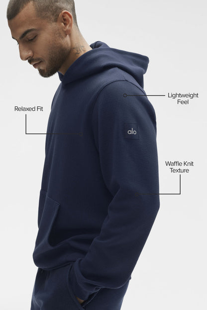 Waffle Lounge Hoodie - Navy