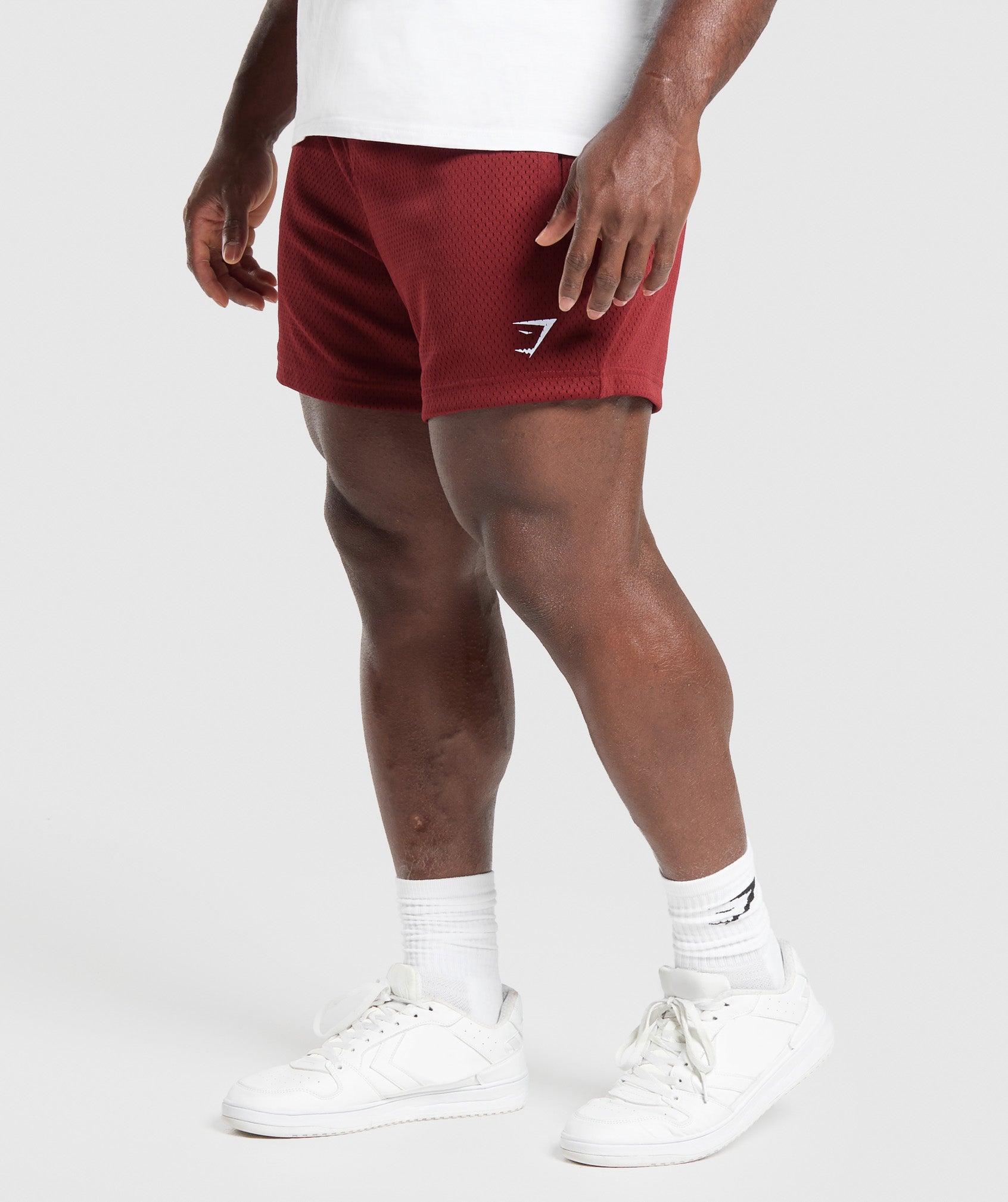 Gymshark Lifting Mesh 5" Shorts Sets Red — Gymshark | Authentic India