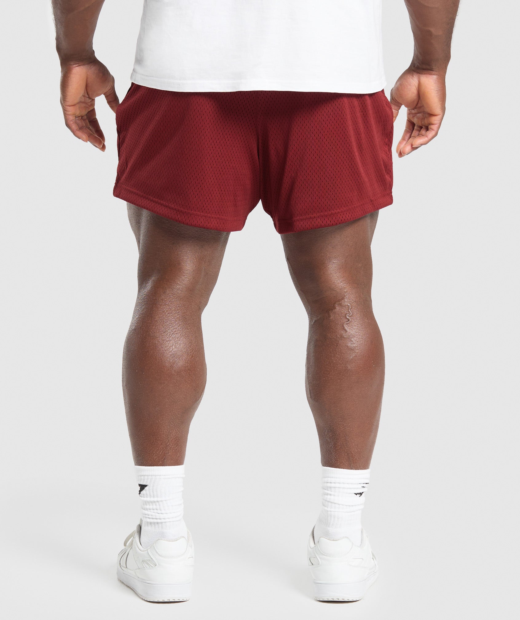 Gymshark Lifting Mesh 5" Shorts Sets Red — Gymshark | Authentic India