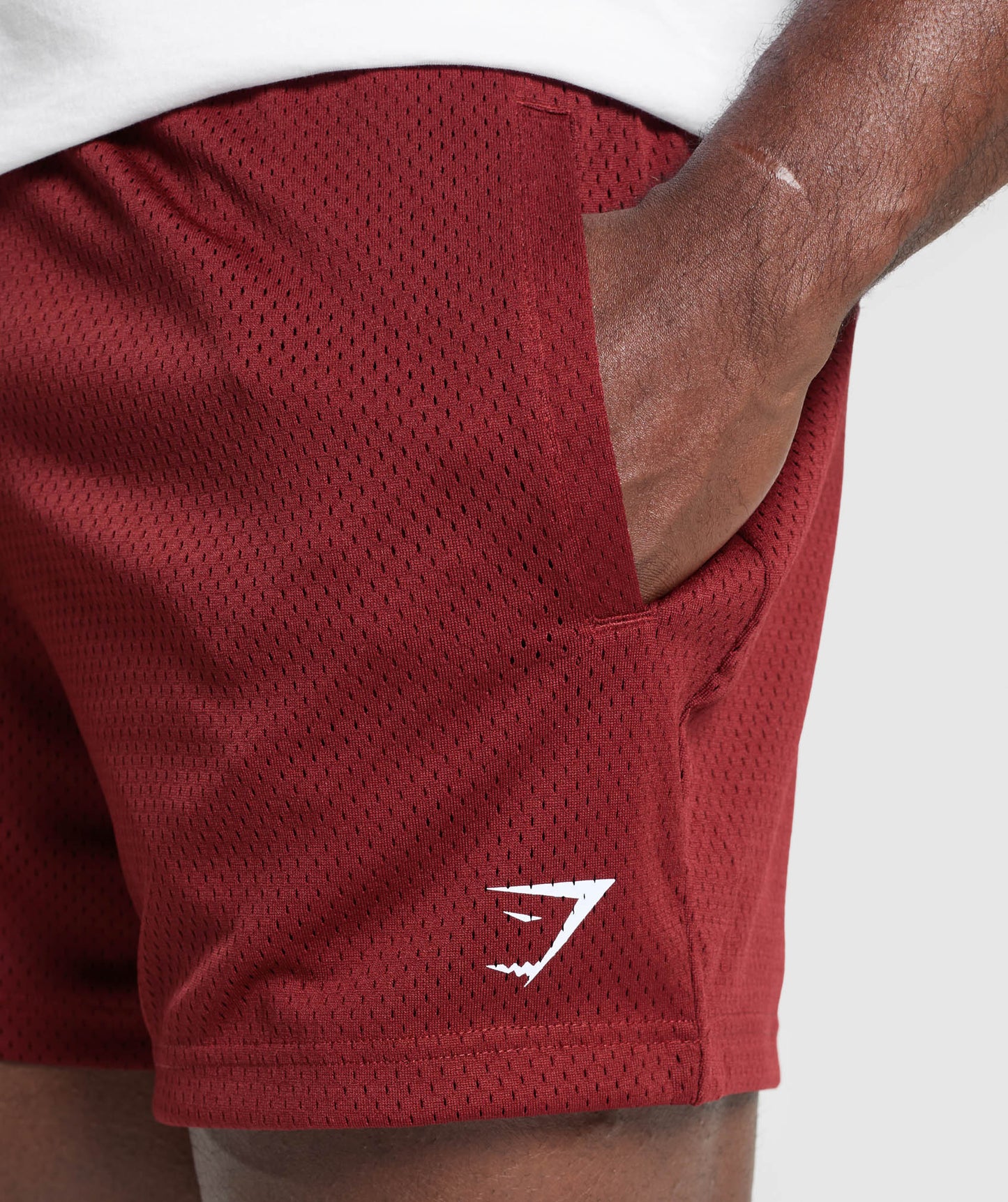 Gymshark Lifting Mesh 5" Shorts Sets Red — Gymshark | Authentic India