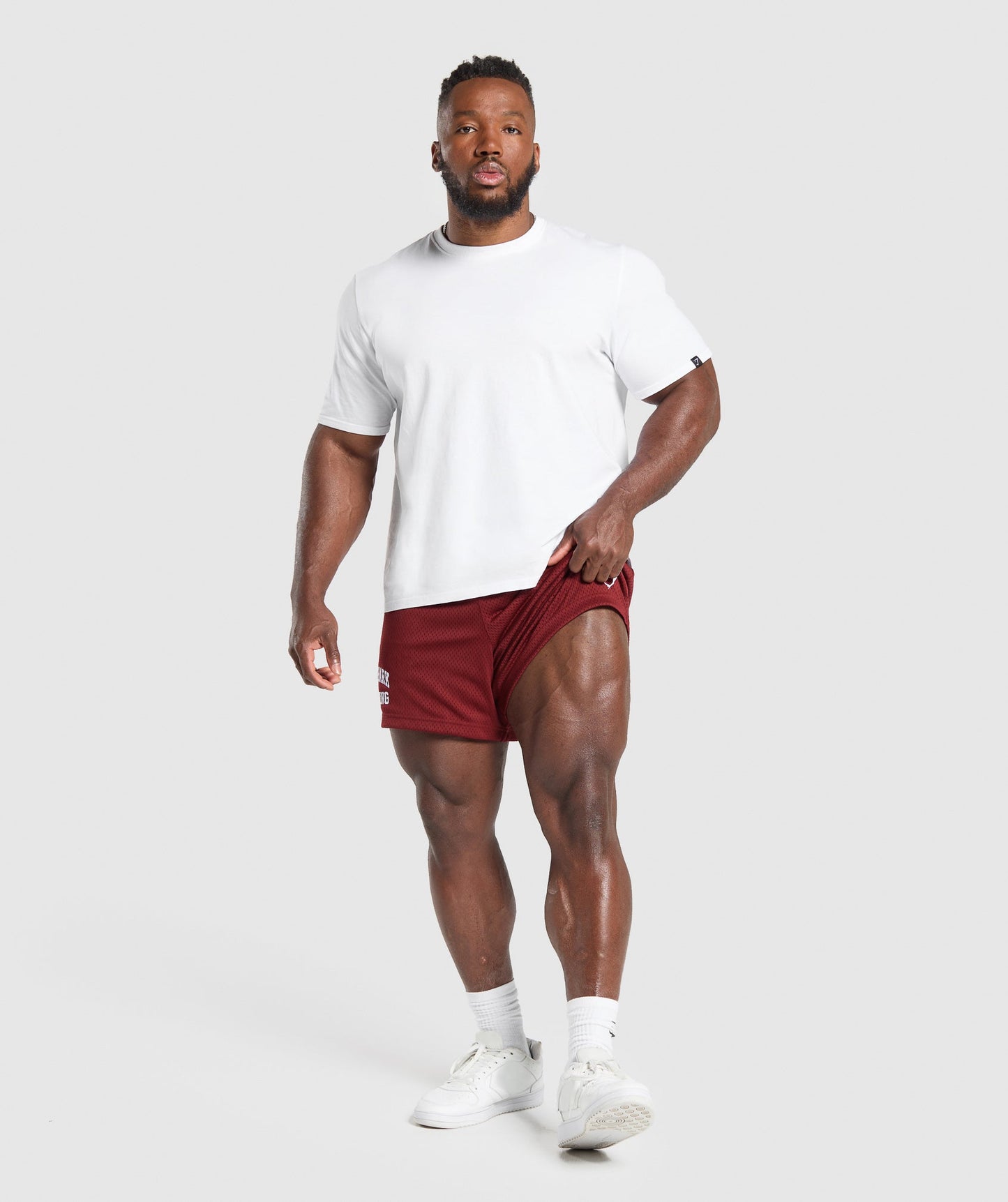 Gymshark Lifting Mesh 5" Shorts Sets Red — Gymshark | Authentic India