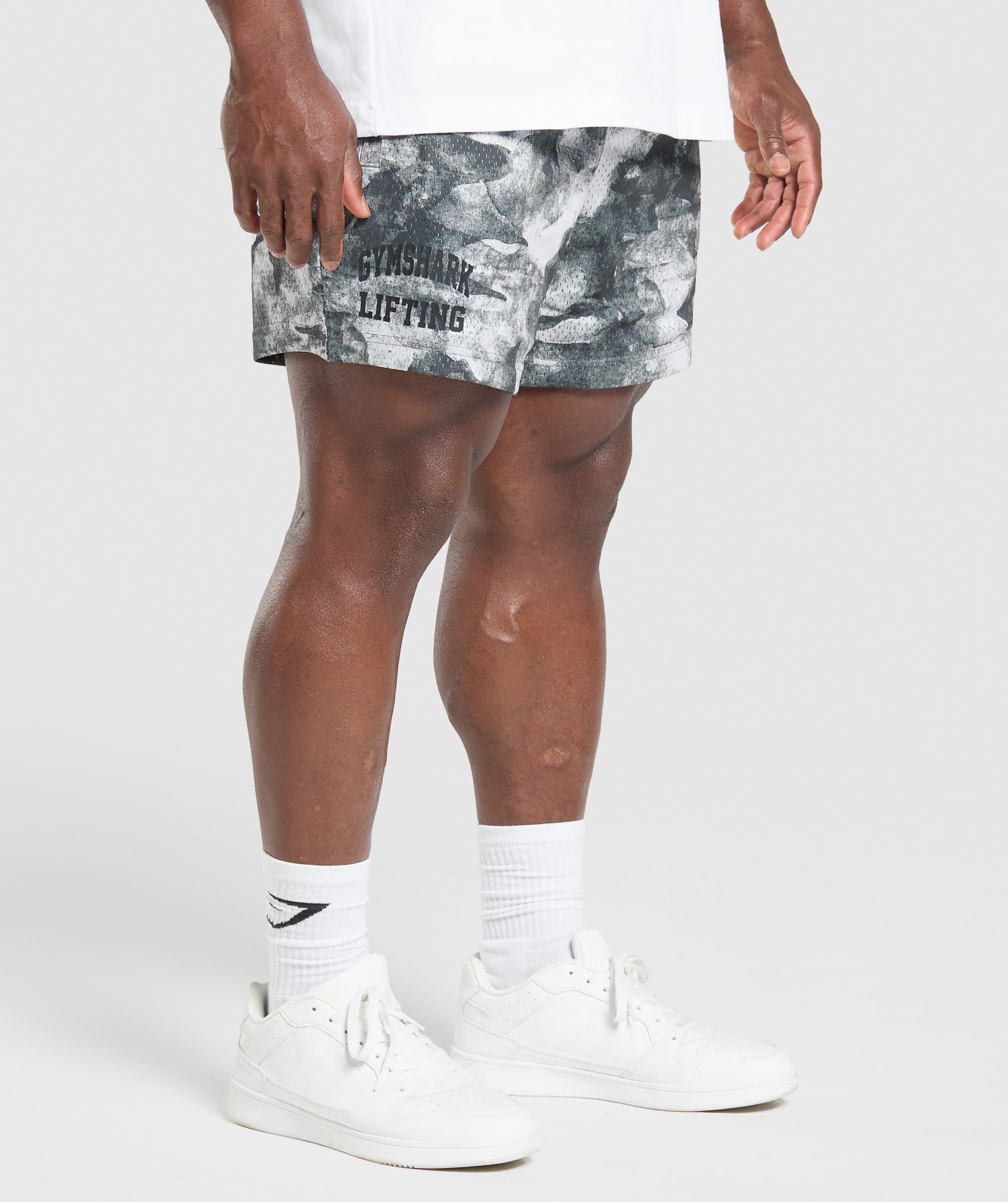 Gymshark Lifting Mesh 5" Shorts Metal Grey — Gymshark | Authentic India