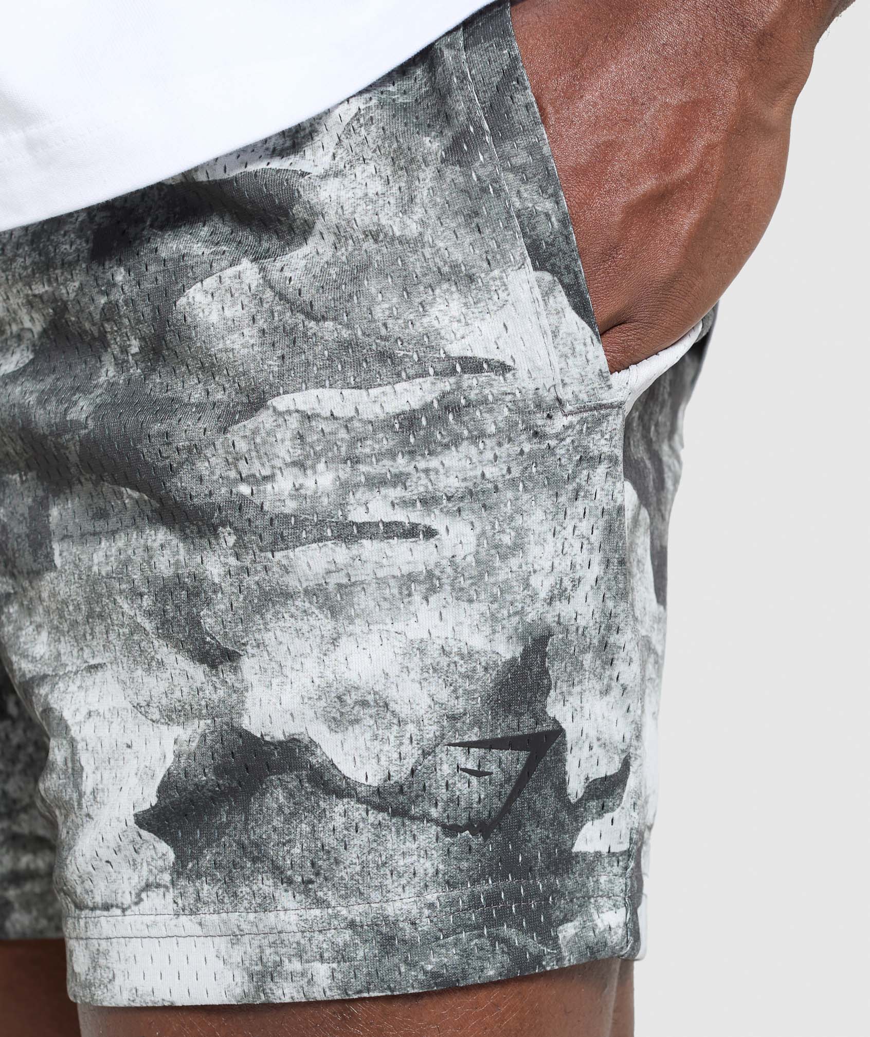Gymshark Lifting Mesh 5" Shorts Metal Grey — Gymshark | Authentic India