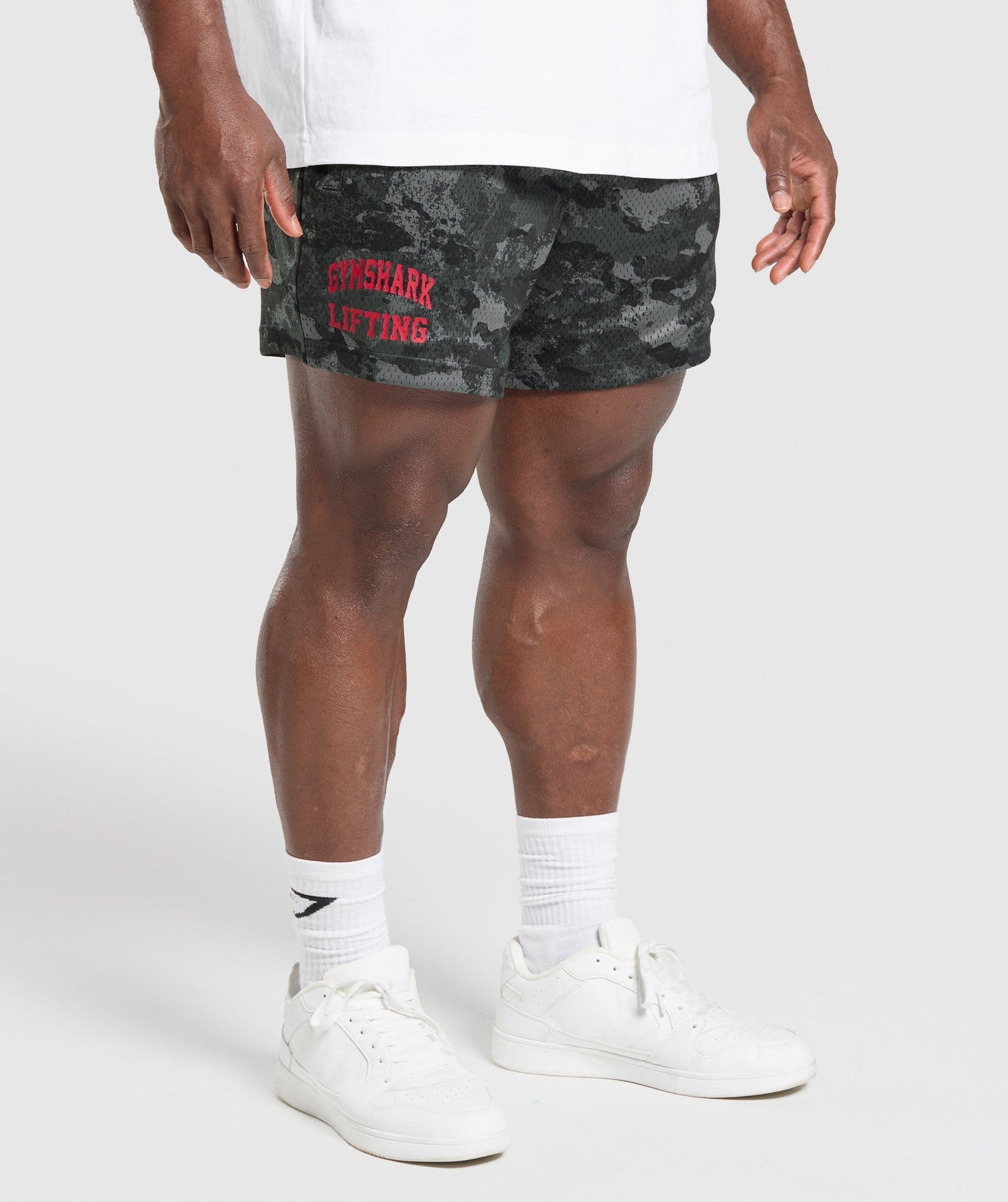 Gymshark Lifting Mesh 5" Shorts Graphite Grey — Gymshark | Authentic India