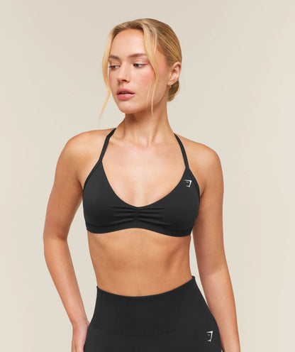 GYMSHARK Minimal Sports Bra 2.0 Black