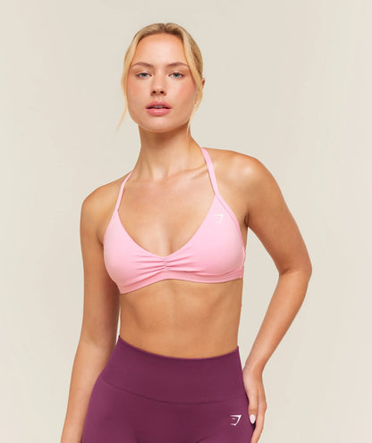 GYMSHARK Minimal Sports Bra 2.0 Poise Pink