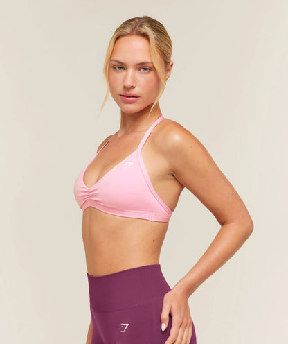 GYMSHARK Minimal Sports Bra 2.0 Poise Pink
