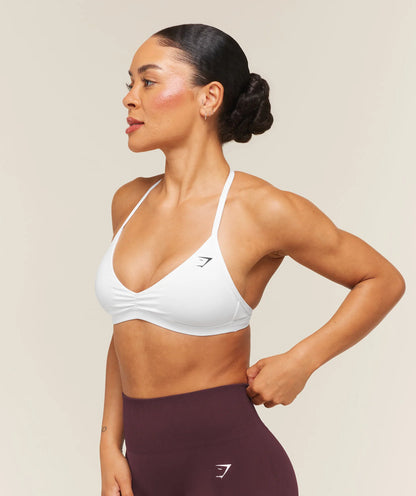 GYMSHARK Minimal Sports Bra 2.0 White