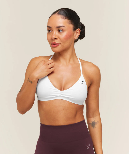 GYMSHARK Minimal Sports Bra 2.0 White
