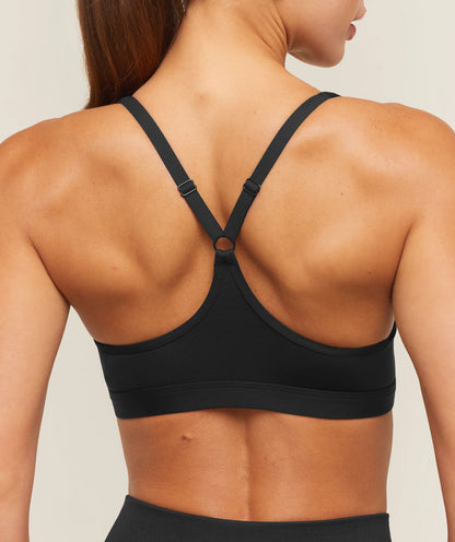 GYMSHARK Ruched Sports Bra 2.0 Black