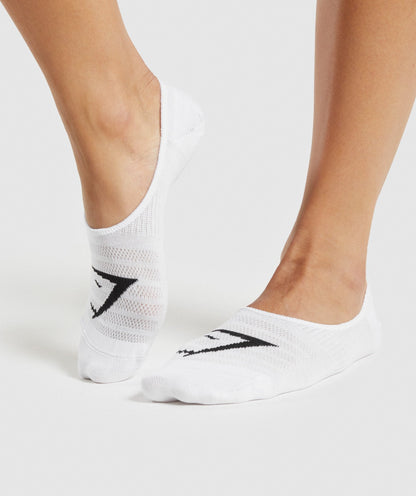 Women's Gymshark No Show Socks 3Pk White — Gymshark | Authentic India