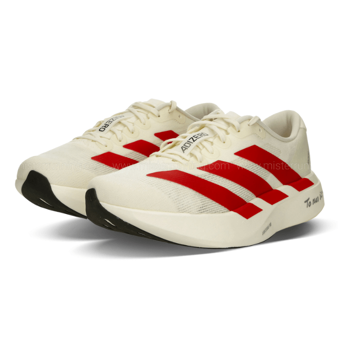 Adidas Adizero EVO SL Off White Better Scarlet — ADIDAS | Authentic India