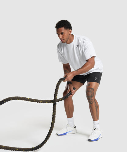 Gymshark Oversized Performance T-Shirt White — Gymshark | Authentic India