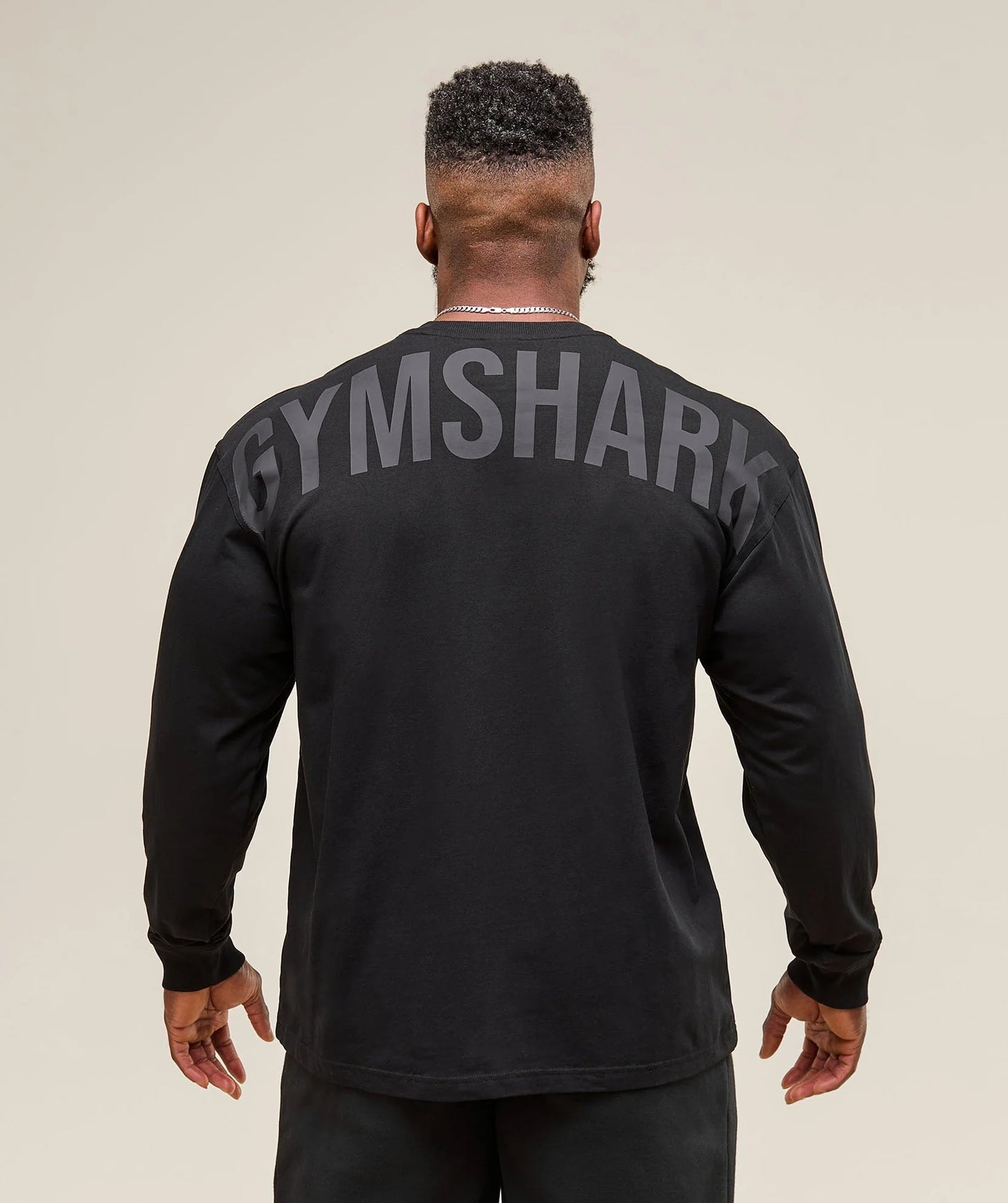 GYMSHARK Power Long Sleeve T-Shirt Black