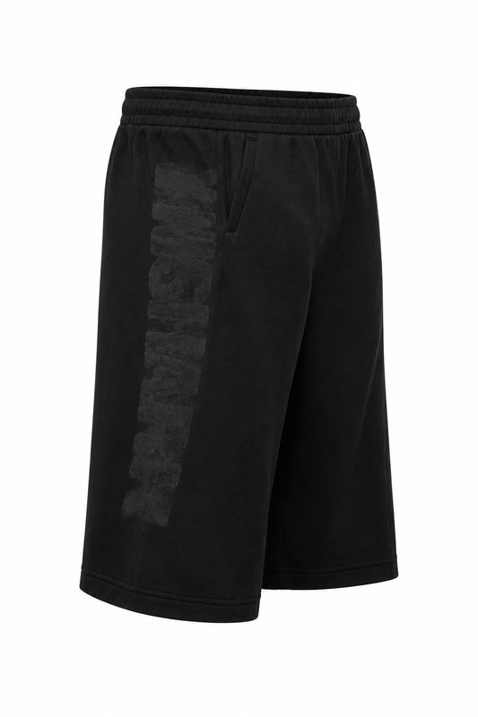 Power Washed Longline Shorts - Black/Wash