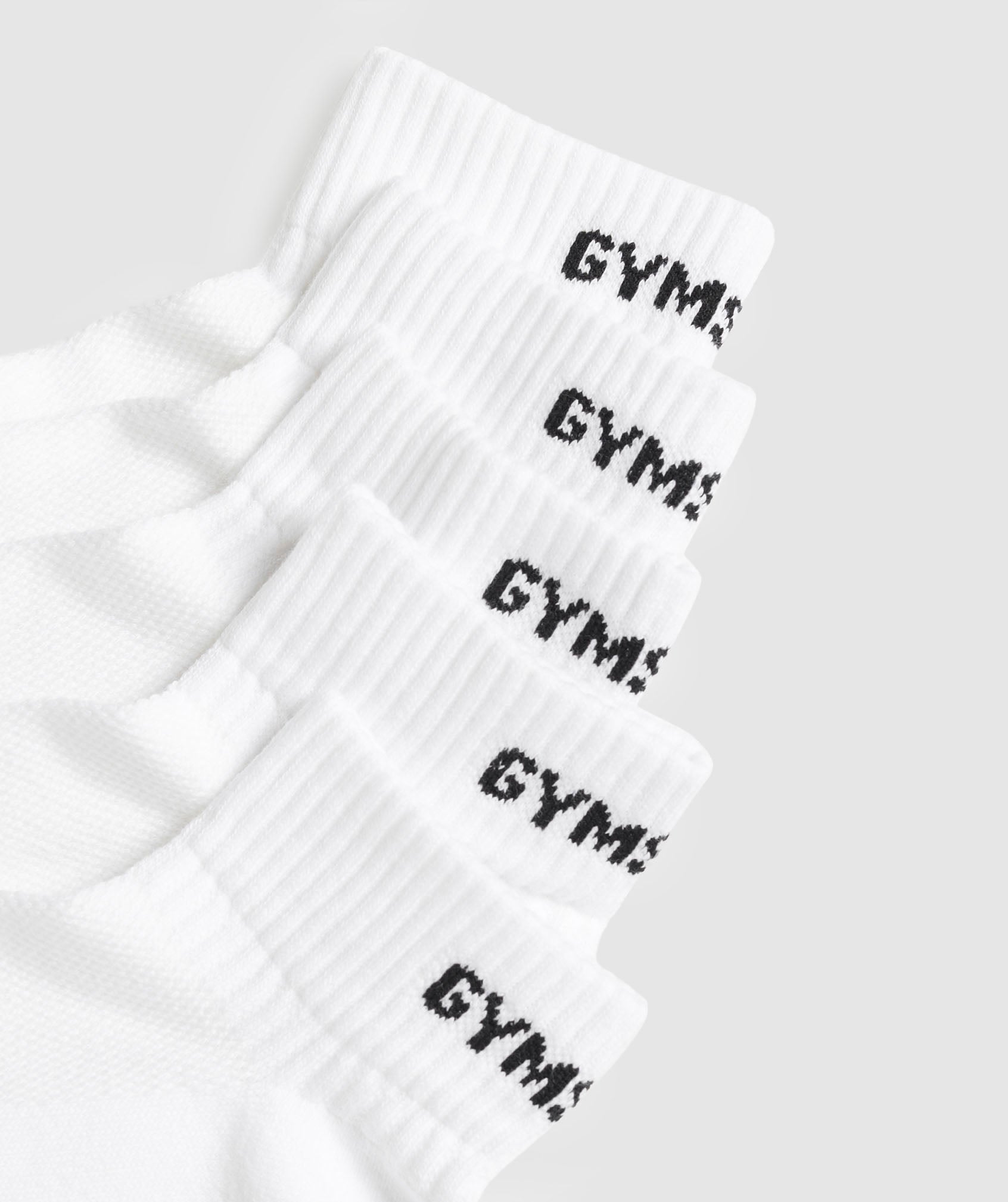 Women's Gymshark Quarter Socks 5Pk White — Gymshark | Authentic India
