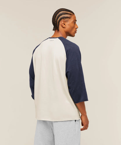 GYMSHARK Retro Collegiate 3/4 Sleeve T-Shirt