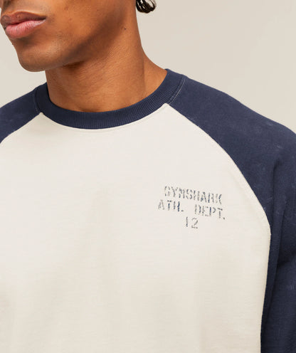 GYMSHARK Retro Collegiate 3/4 Sleeve T-Shirt