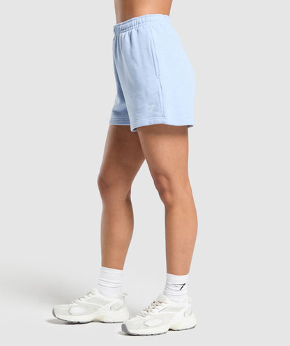 Women's Gymshark Rest Day Sweats 2.0 Shorts Blue Marl — Gymshark | Authentic India