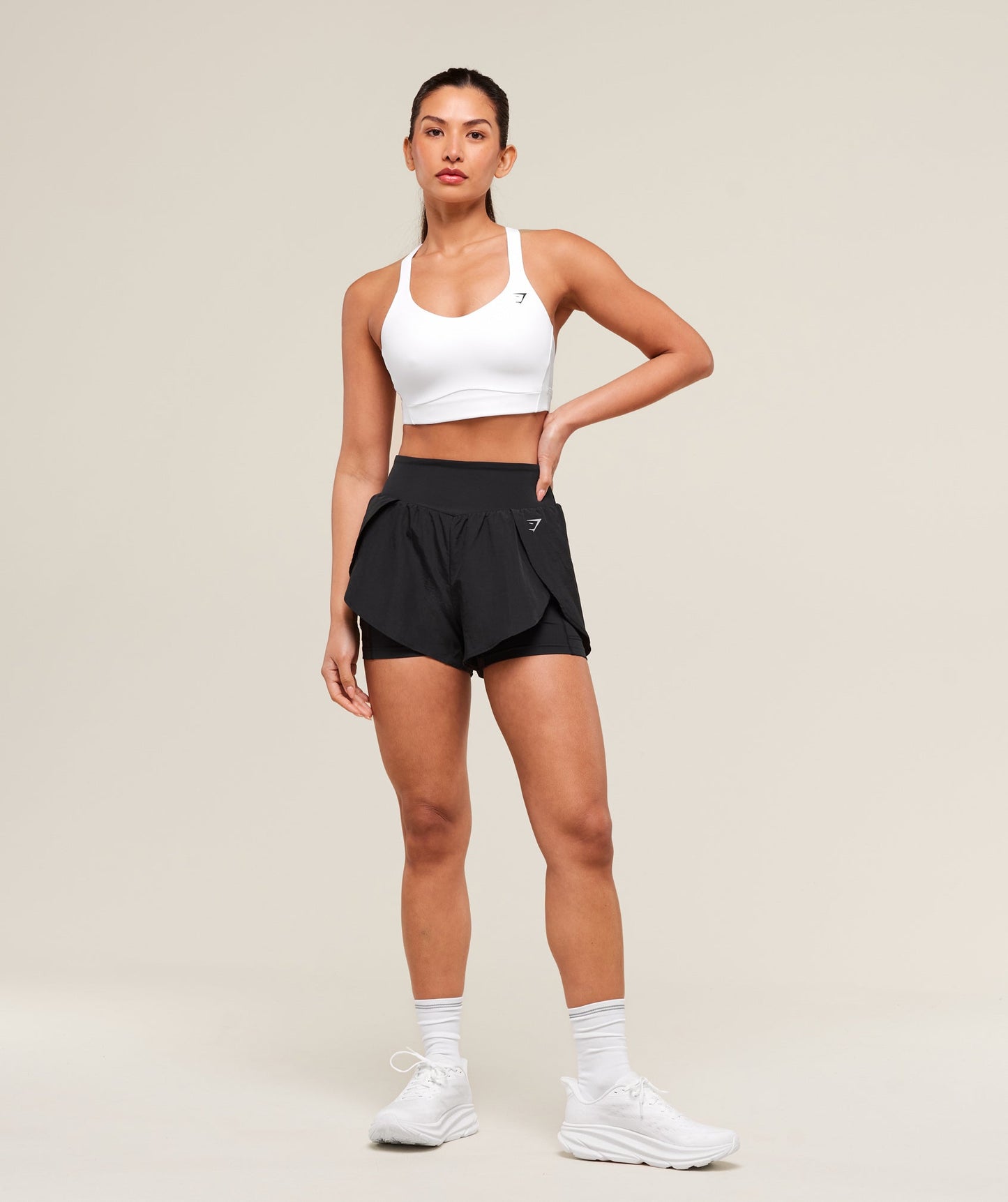 Women's Gymshark Running 2-In-1 Shorts Black — Gymshark | Authentic India